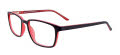 Cool Clip CC843 With Clip-On Lens Black & Red (90) Eyeglasses - Color Image