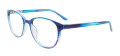 Cool Clip CC854 With Clip-On Lens Transparent Striped Blue (50) Eyeglasses - Color Image