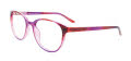 Cool Clip CC854 With Clip-On Lens Transparent Striped Purple (80) Eyeglasses - Color Image