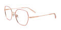 Cool Clip CC857 With Clip-On Lens Red & Rose Gold (030) Eyeglasses - Color Image