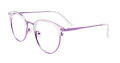 IChill C7038 No Clip-On Lens Shiny Purple & Crystal (80) Eyeglasses - Color Image