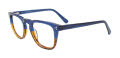 IChill C7059 No Clip-On Lens Transparent Blue & Transparent Striped Bro (50) Eyeglasses - Color Image