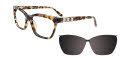 Takumi TK1035 With Magnetic Clip-On Lens Brown & Pearl, Black with Polarized Clip on Lens (10)  Eyeglasses - Color Image