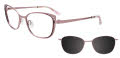Takumi TK1148 With Magnetic Clip-On Lens Matte Light Lilac with polarized clip on lens (80) Eyeglasses - Color Image