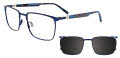 Takumi TK1191 With Magnetic Clip-On Lens Blue (050) Eyeglasses - Color Image