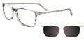 Takumi TK1195 With Magnetic Clip-On Lens Grey (020) Eyeglasses - Color Image