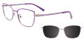 Takumi TK1222 with Magnetic Clip On Lens Light Lilac & Lilac (80) Eyeglasses - Color Image