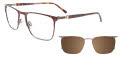 Takumi TK1225 With Magnetic Clip On Lens Tortoise (10) Eyeglasses - Color Image