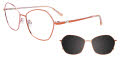 Takumi TK1227 With Maganetic Clip On Lens Light Copper (040) Eyeglasses - Color Image