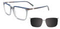 Takumi TK1231 Crystal Grey & Blue (20) Eyeglasses - Color Image