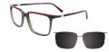 Takumi TK1231 Crystal Black & Burgundy (90) Eyeglasses - Color Image
