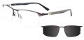 Takumi TK1239 Satin Black & Steel / Grey & Black (090) Eyeglasses - Color Image