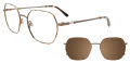 Takumi TK1243 with Magnetic  Clip On Lens Tortoise & Brown (010) Eyeglasses - Color Image