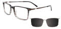 Takumi TK1245 Black Gradient / Black (020) Eyeglasses - Color Image