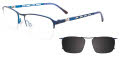 Takumi TK1246 Dark Blue / Blue (50) Eyeglasses - Color Image