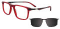 Takumi TK1249 Matt Red & Black (030) Eyeglasses - Color Image