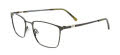 Takumi TK1253 With Magnetic Clip-On Lens Satin Dark Green w/ clip (060) Eyeglasses - Color Image