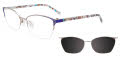 Takumi TK1258 Silver & Blue (050) Eyeglasses - Color Image