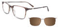 Takumi TK1269 Light Brown & Grey / Grey (10) Eyeglasses - Color Image