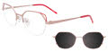 Takumi TK1270 Rose Gold & Red Trim (030) Eyeglasses - Color Image