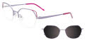 Takumi TK1270 Lavender & Magenta Trim (080) Eyeglasses - Color Image