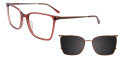 Takumi TK1271 Transparent Brown / Copper (010) Eyeglasses - Color Image