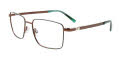 Takumi TK1273 With Magnetic Clip-On Lens Green & Copper with Clip on lens (060) Eyeglasses - Color Image