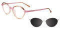 Takumi TK1275 Brown & Pink & Peach Crystal (030) Eyeglasses - Color Image