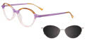 Takumi TK1275 Brown & Purple & Pink Crystal  (080) Eyeglasses - Color Image