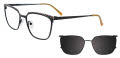 Takumi TK1277 Black & Mix Patterned Browline (090) Eyeglasses - Color Image
