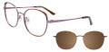 Takumi TK1280 Shiny Plum & Matt Brown (010) Eyeglasses - Color Image