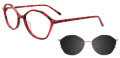 Takumi TK1286 Marbled Crystal Red (030) Eyeglasses - Color Image