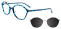 Takumi TK1286 Marbled Crystal Blue (050) Eyeglasses - Color Image