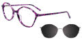 Takumi TK1286 Marbled Crystal Purple (080) Eyeglasses - Color Image