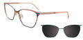 Takumi TK1289 Pink & Green Accent Colors & Stripes (030) Eyeglasses - Color Image