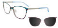 Takumi TK1289 Blue & Purple Accent Colors & Stripes (050) Eyeglasses - Color Image