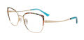 Takumi TK1297 With Magnetic Clip-On Lens Soft Gold & Teal Pattern with Clip on lens (010) Eyeglasses - Color Image