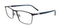 Takumi TK1298 With Magnetic Clip-On Lens Navy Blue & Steel with Clip on lens (050) Eyeglasses - Color Image