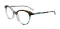 Takumi TK1300 With Magnetic Clip-On Lens Teal & Grey & Crystal with Clip on lens (060) Eyeglasses - Color Image