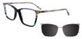 Takumi TK1301 Black & Lilac (90) Eyeglasses - Color Image