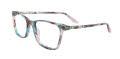 Takumi TK1305 With Magnetic Clip-On Lens Teal Tortoise & Pink with Clip on lens (060) Eyeglasses - Color Image