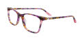 Takumi TK1305 With Magnetic Clip-On Lens Purple Tortoise & Pink with Clip on lens (080) Eyeglasses - Color Image