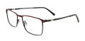 Takumi TK1310 With Magnetic Clip-On Lens Black & Red with Clip on lens (090) Eyeglasses - Color Image