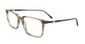 Takumi TK1312 With Magnetic Clip-On Lens Striped Grey and Black with Clip on lens (020) Eyeglasses - Color Image