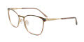 Takumi TK1326 With Magnetic Clip-On Lens Gold & Multicolor Stripes with Clip on lens (010) Eyeglasses - Color Image