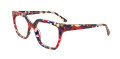 Takumi TK1335 With Magnetic Clip-On Lens Red & Blue & Copper with Clip on lens (030) Eyeglasses - Color Image