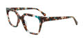 Takumi TK1335 With Magnetic Clip-On Lens Teal & Brown with Clip on lens (060) Eyeglasses - Color Image