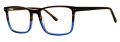 B.M.E.C. Big Mens Big Front Brown/Navy Demi  Eyeglasses - Color Image