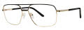 B.M.E.C. Big Mens Big Truth Matte Black/Gold/Blk  Eyeglasses - Color Image