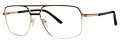 B.M.E.C. Big Mens Big Truth Matte Brown/Gold/Brn  Eyeglasses - Color Image